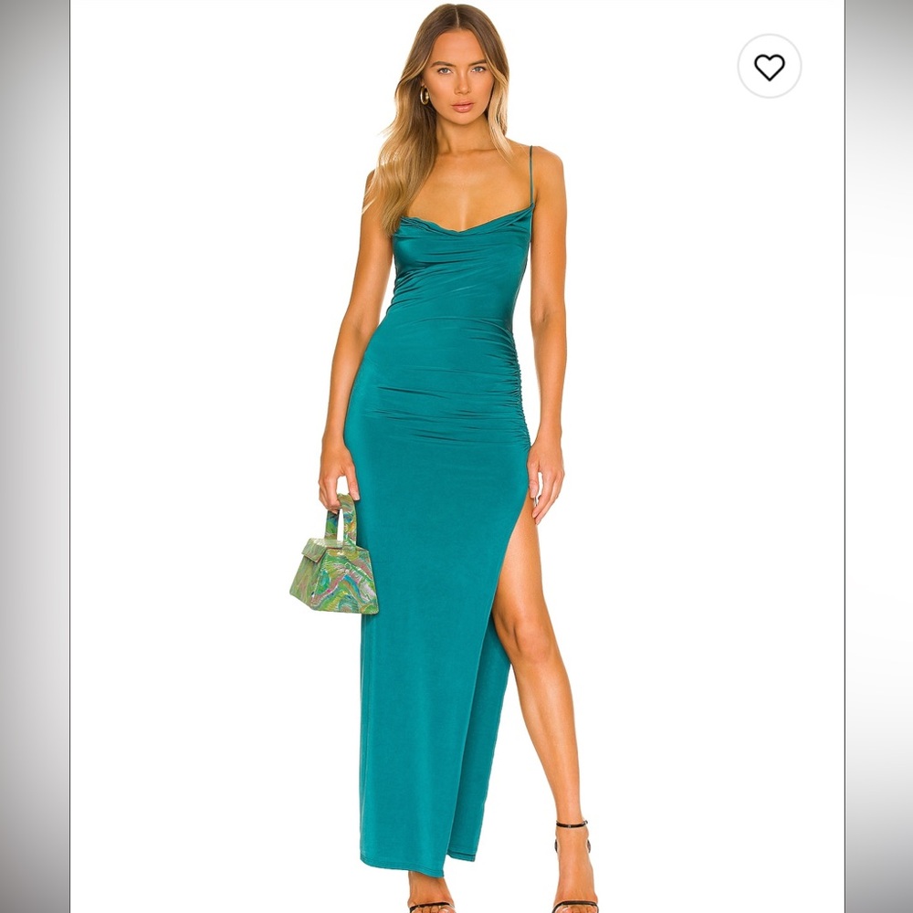 Lovers + Friends Blue Asymmetrical One Shoulder Dress
